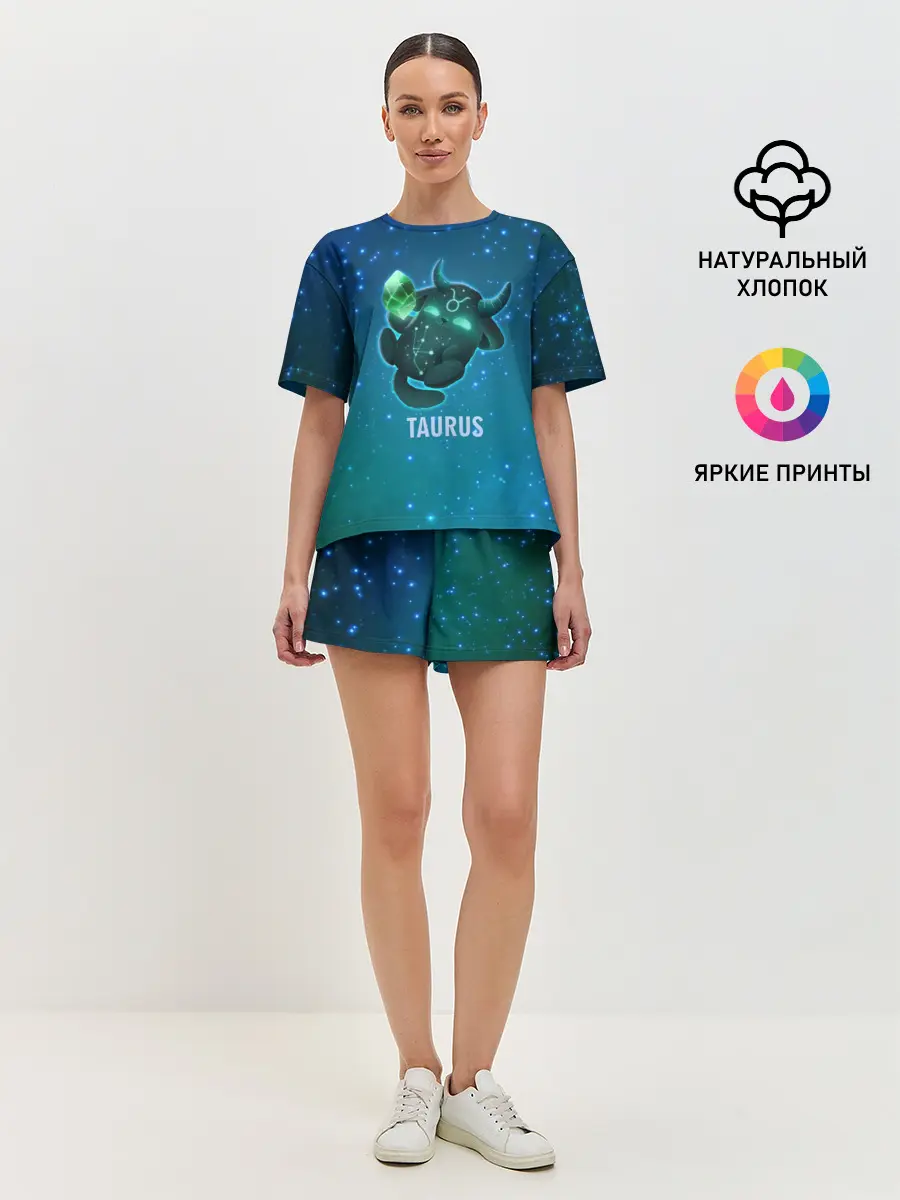 Женская пижама с шортами / Телец