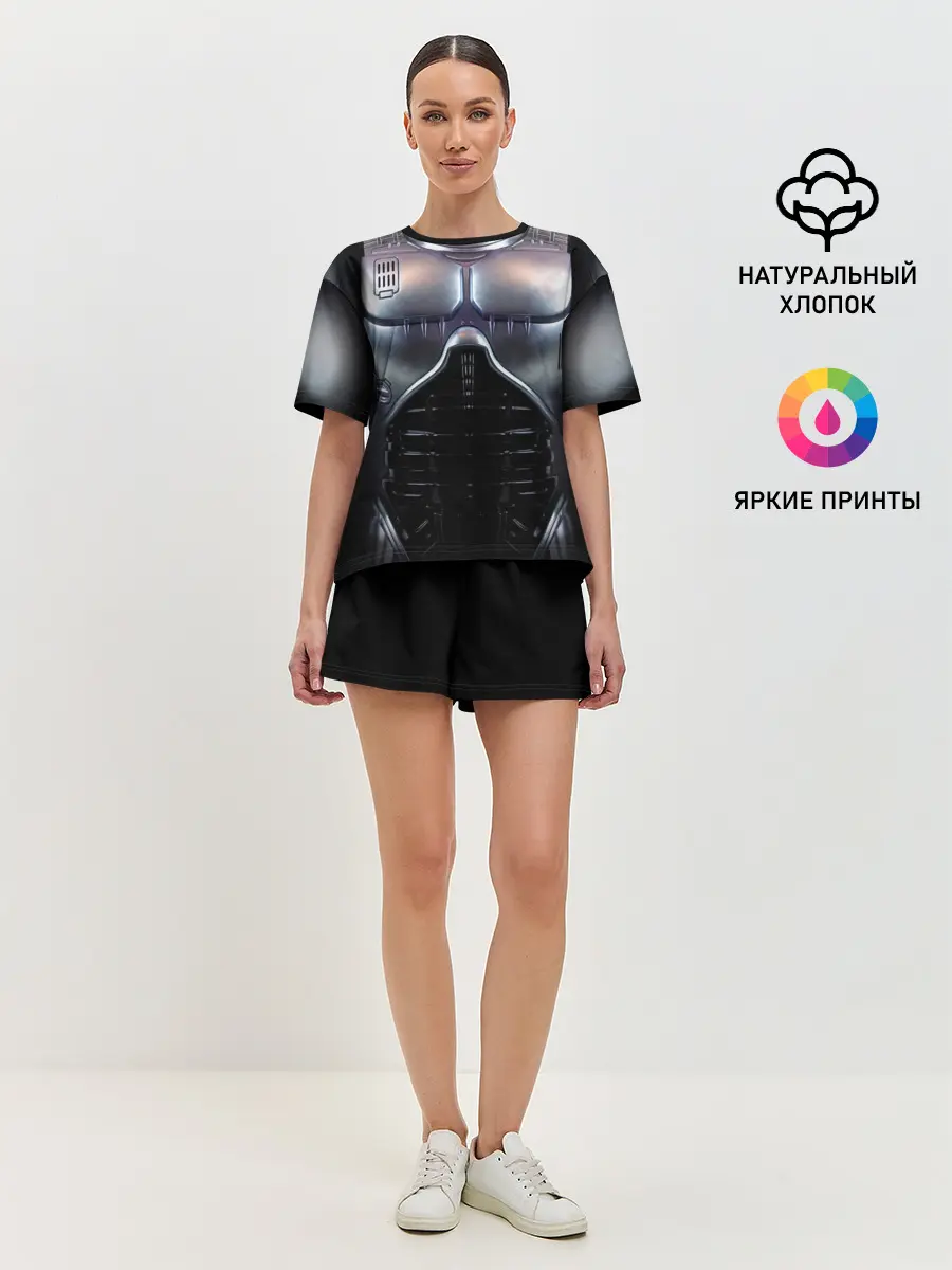 Женская пижама с шортами / Робокоп