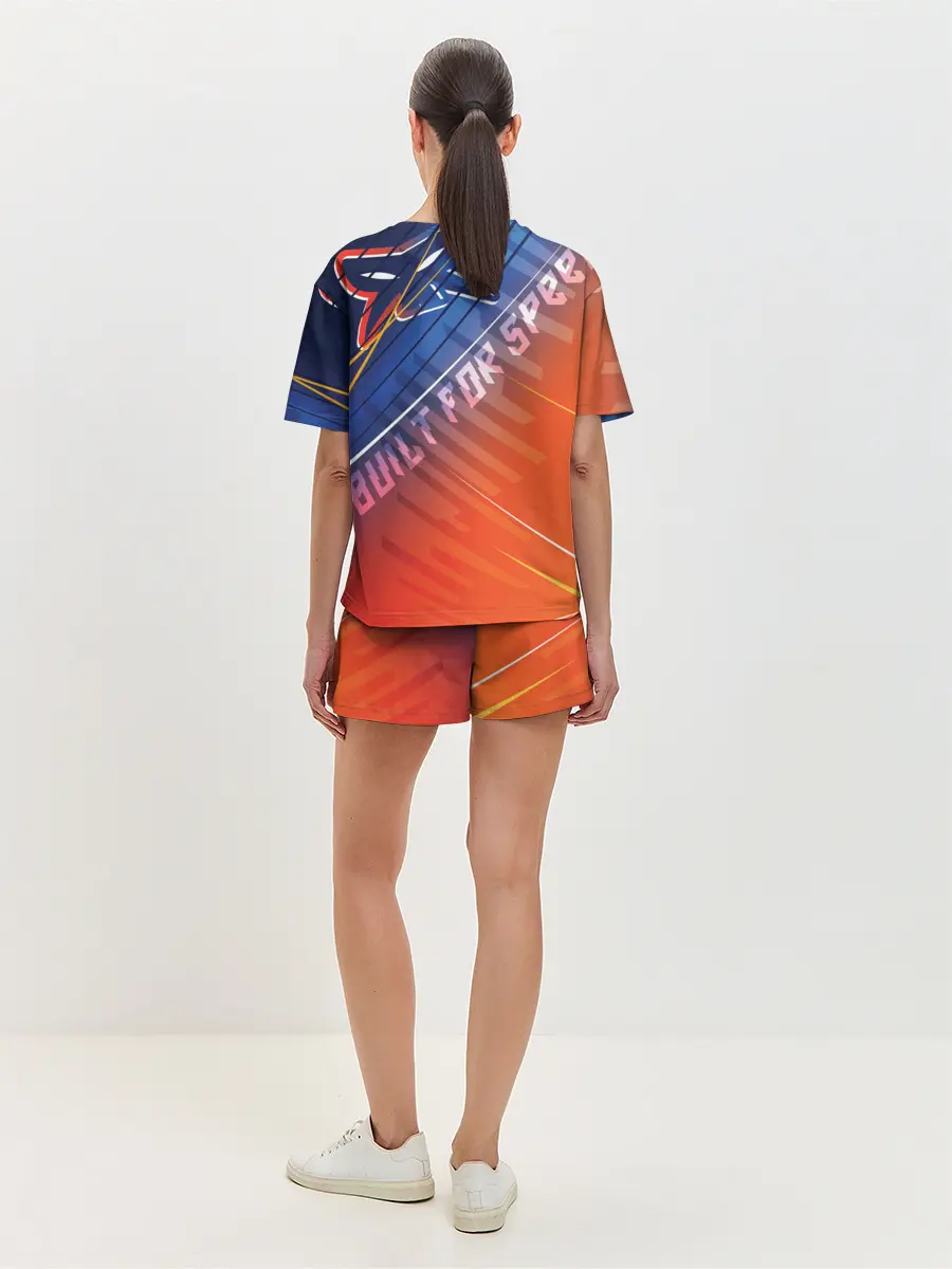 Женская пижама с шортами / Форма для мотокросса FOX