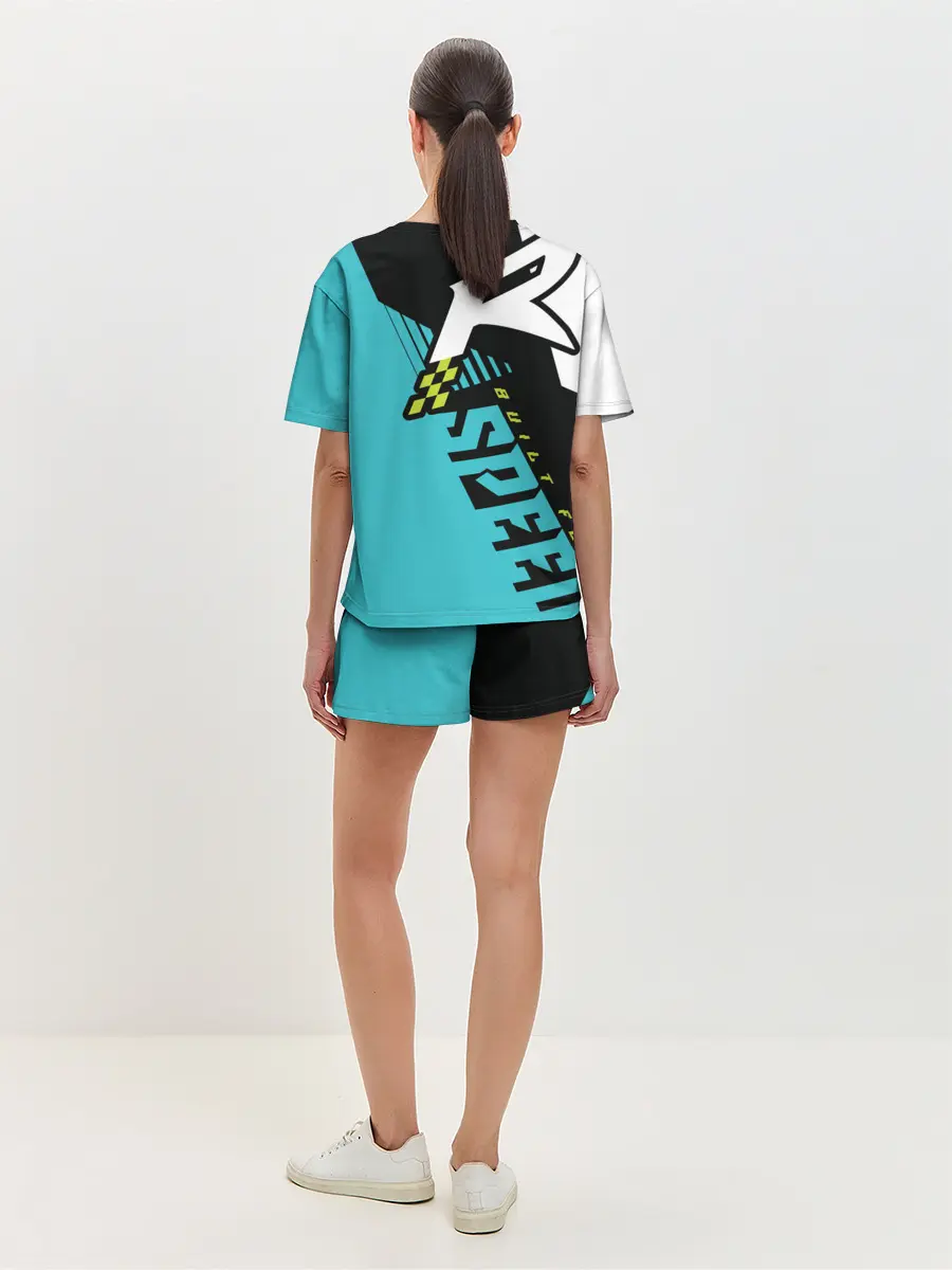 Женская пижама с шортами / Форма для мотокросса FOX