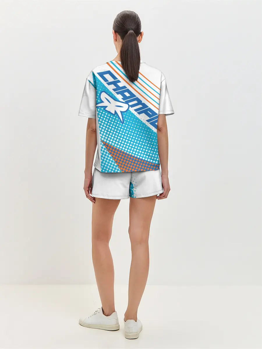 Женская пижама с шортами / Форма для мотокросса FOX