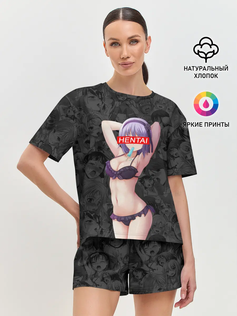 Женская пижама с шортами / HENTAI