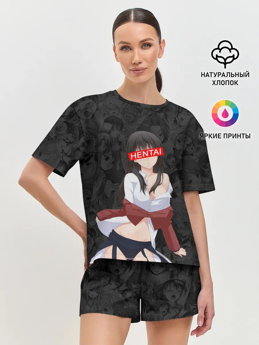 Женская пижама с шортами / HENTAI