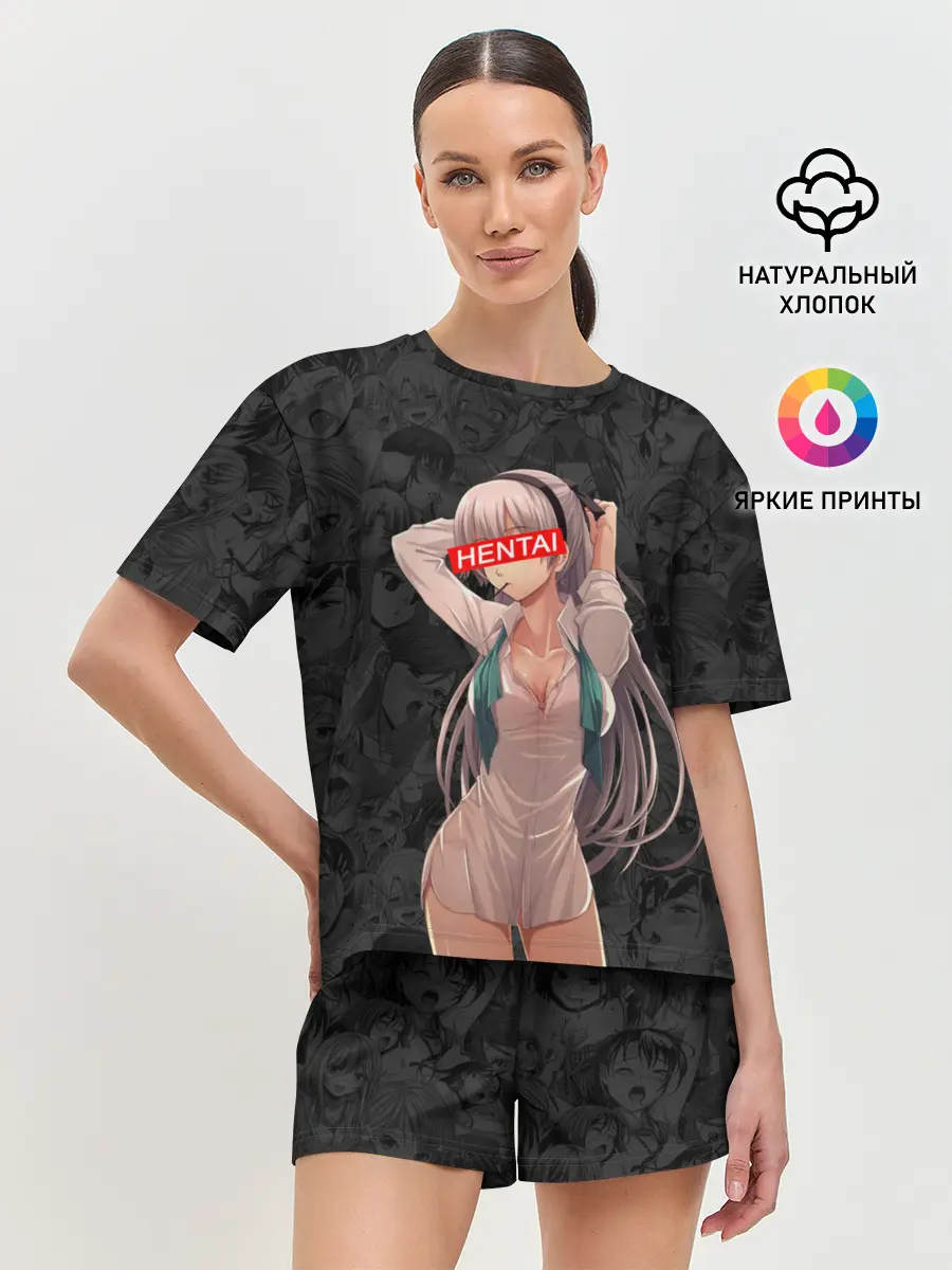 Женская пижама с шортами / HENTAI