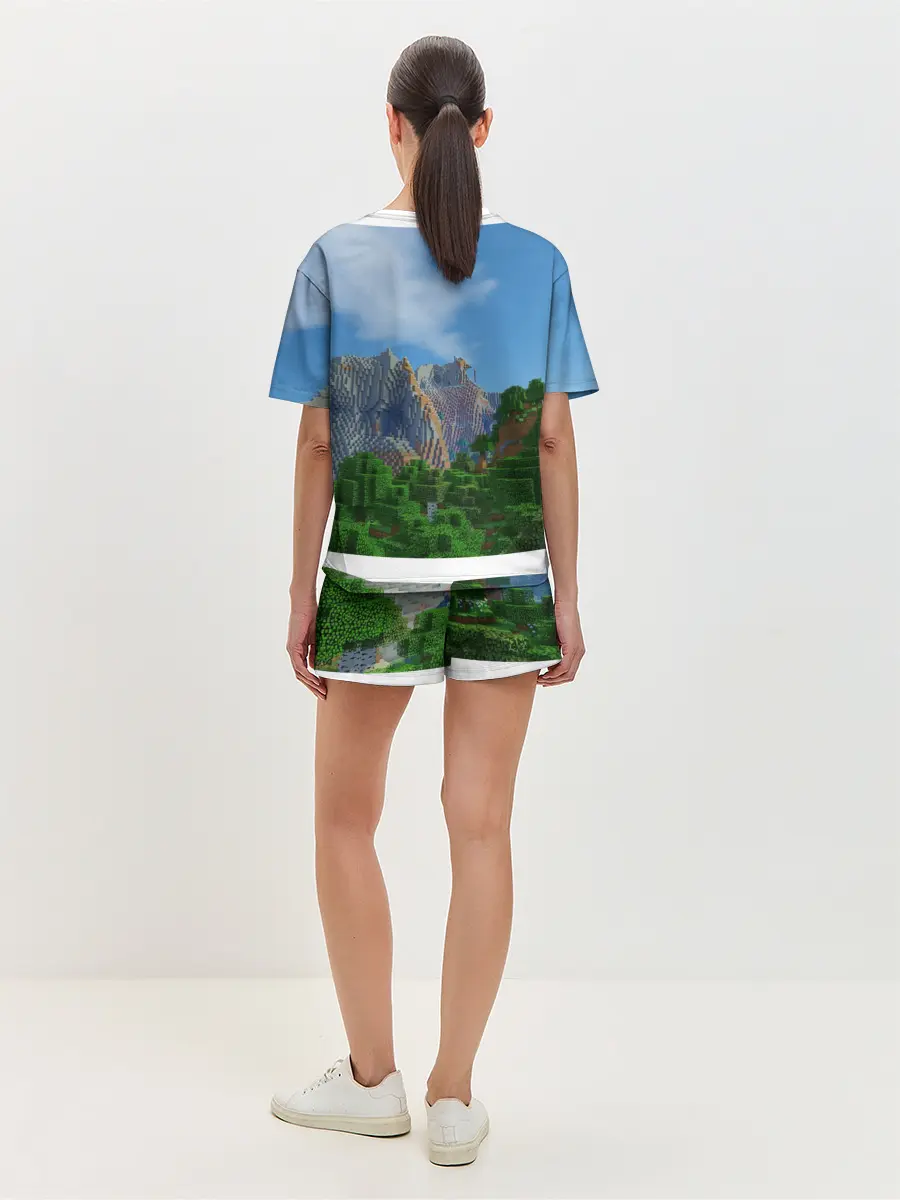 Женская пижама с шортами / Minecraft