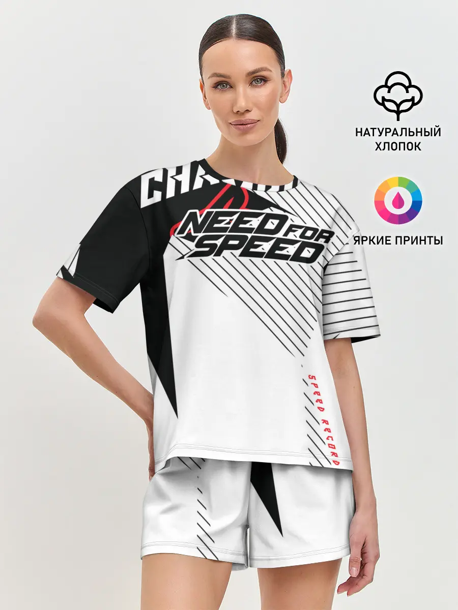 Женская пижама с шортами / Need for Speed