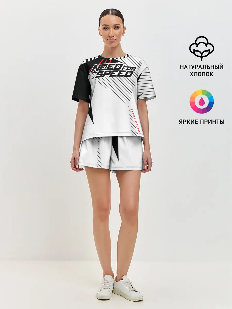 Женская пижама с шортами / Need for Speed