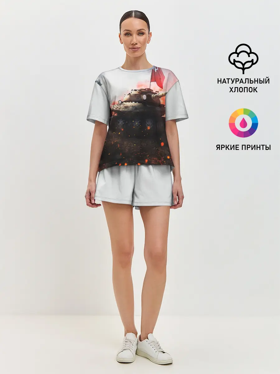 Женская пижама с шортами / ТАНК СССР