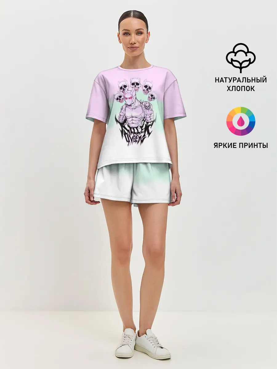 Женская пижама с шортами / KILLER QUEEN 5 черепов