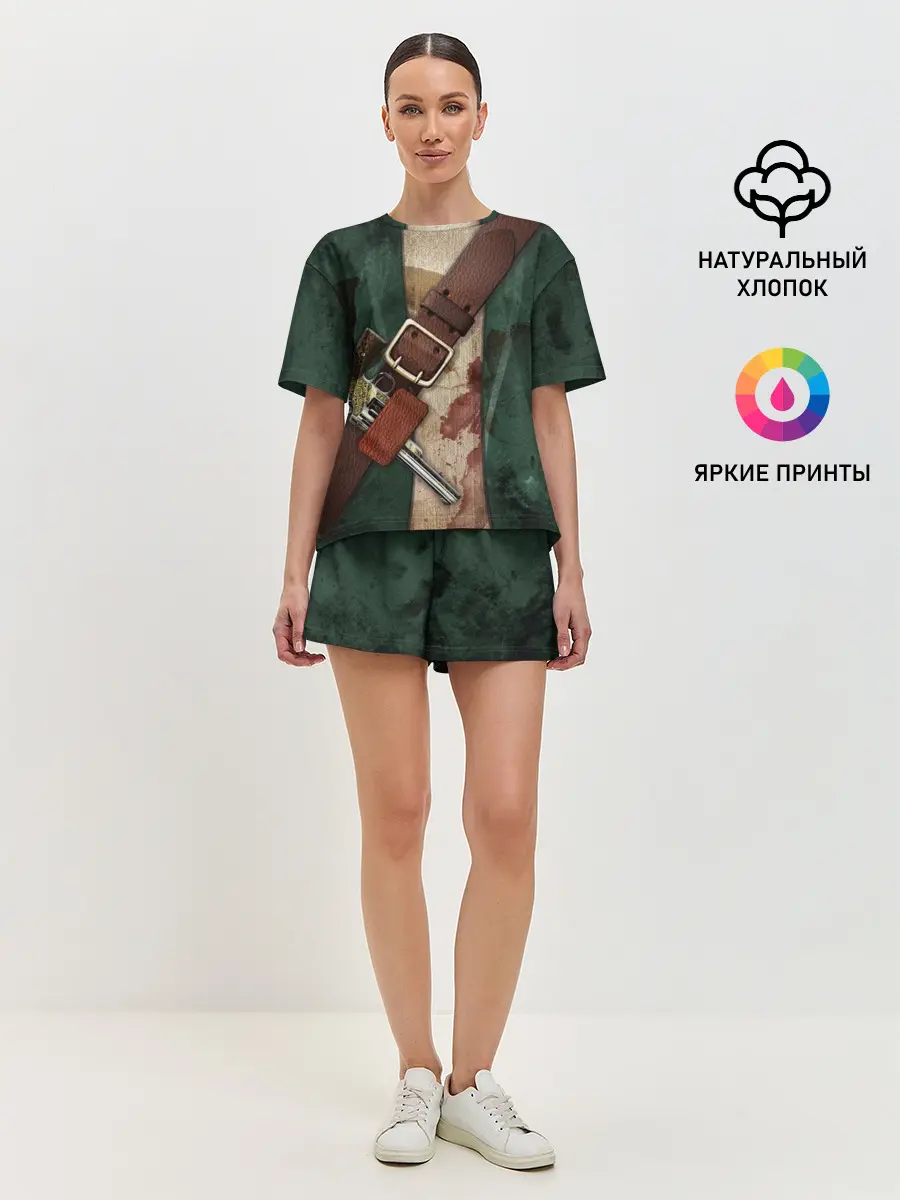 Женская пижама с шортами / Пират