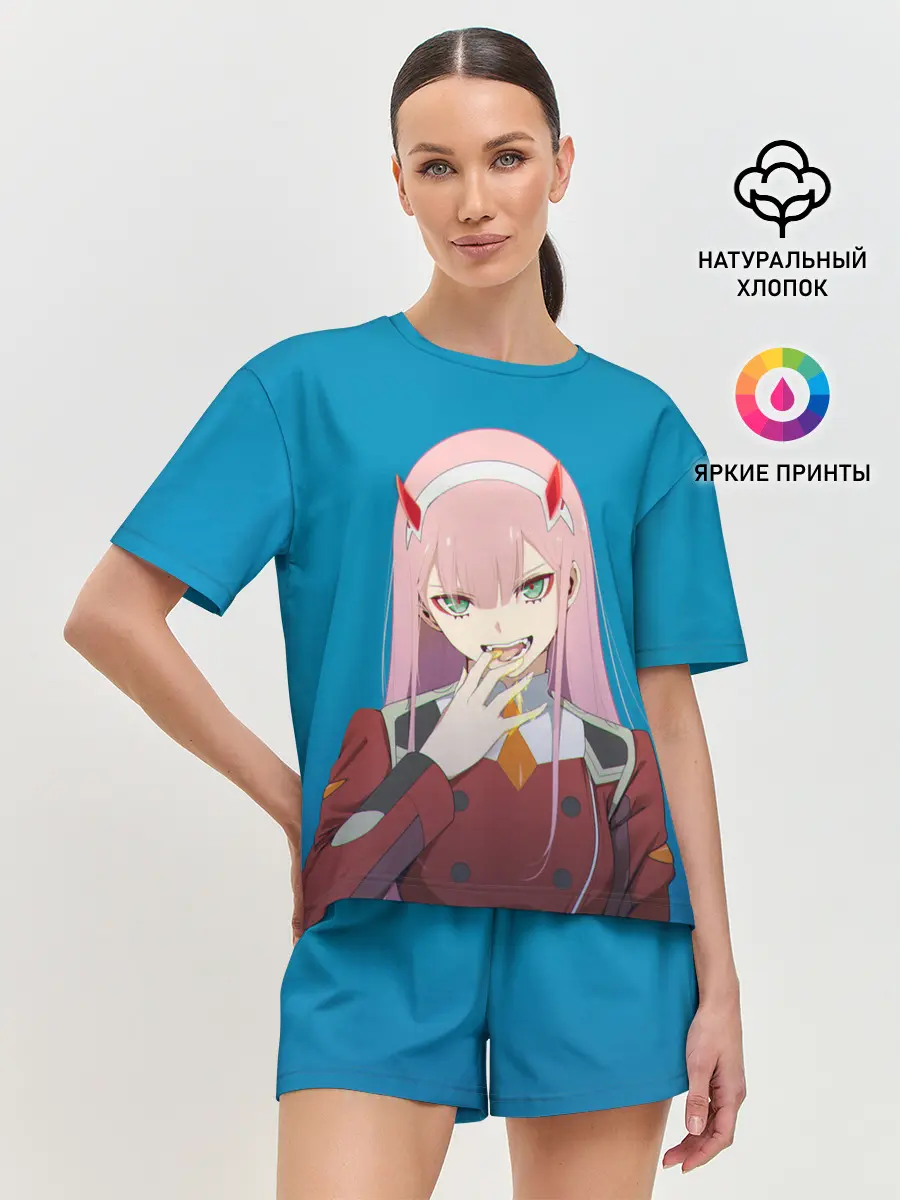 Женская пижама с шортами / Darliing on blue