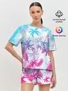 Женская пижама с шортами / НЕОНОВЫЕ ПАЛЬМЫ