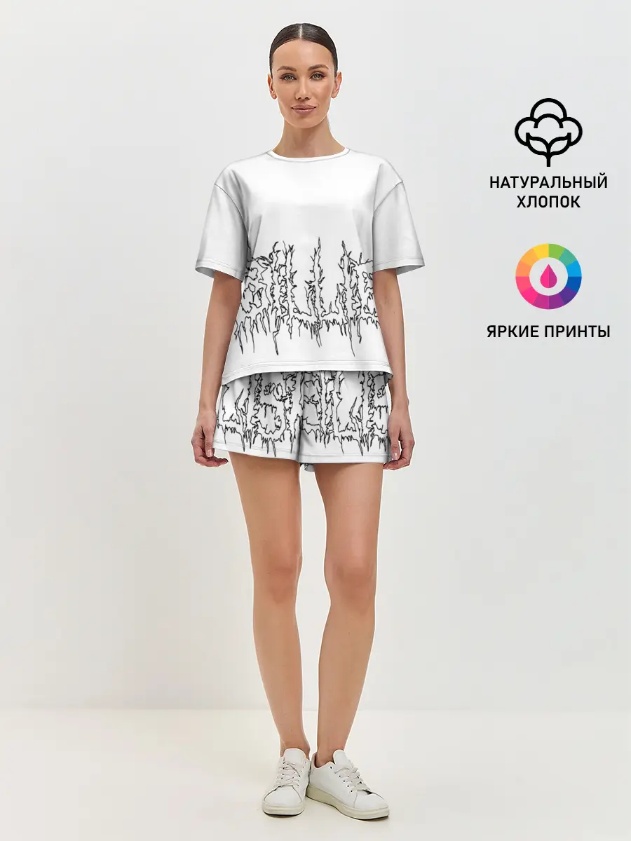 Женская пижама с шортами / Billie Eilish