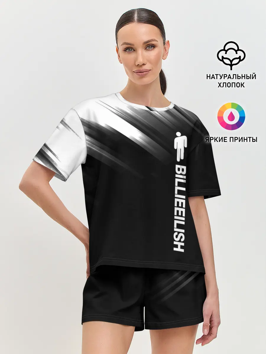 Женская пижама с шортами / Billie Eilish.