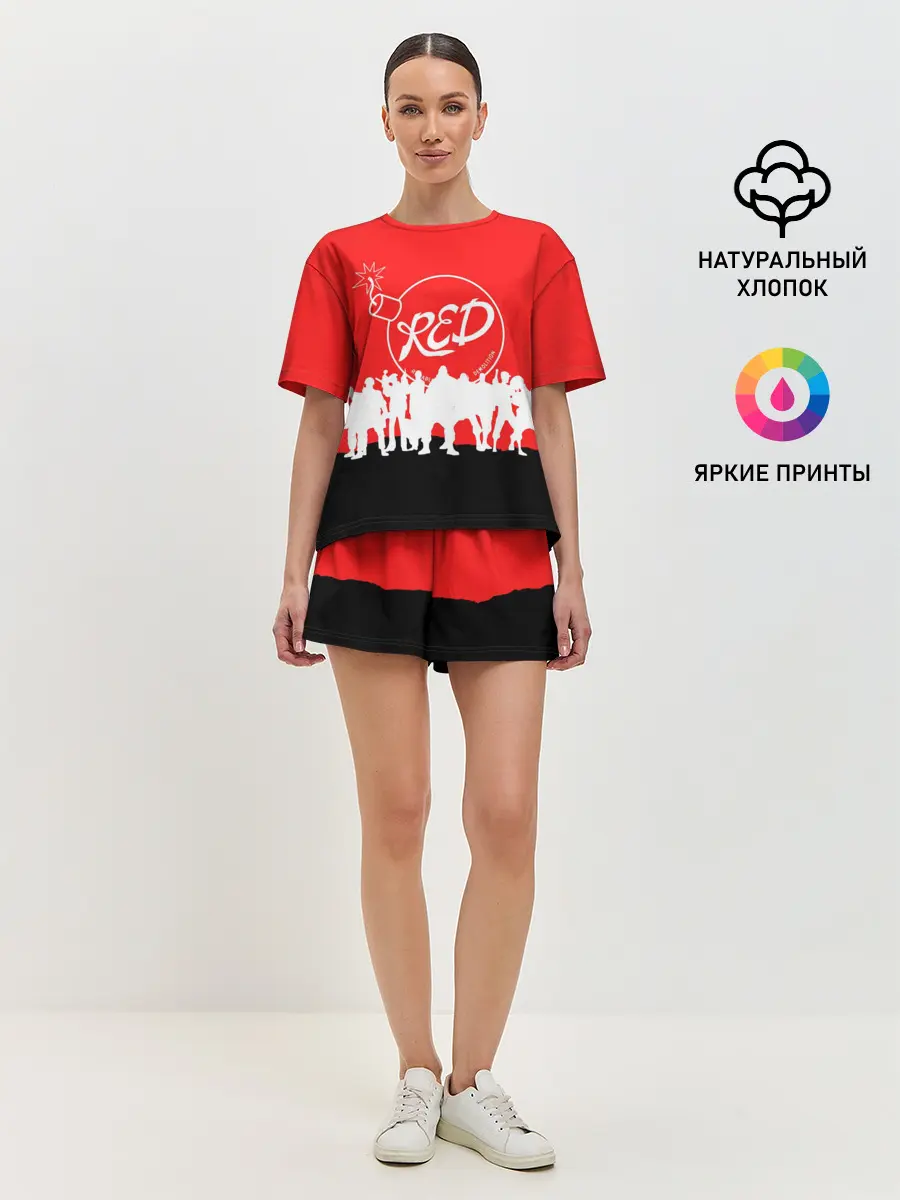 Женская пижама с шортами / TEAM FORTRESS 2 RED TEAM