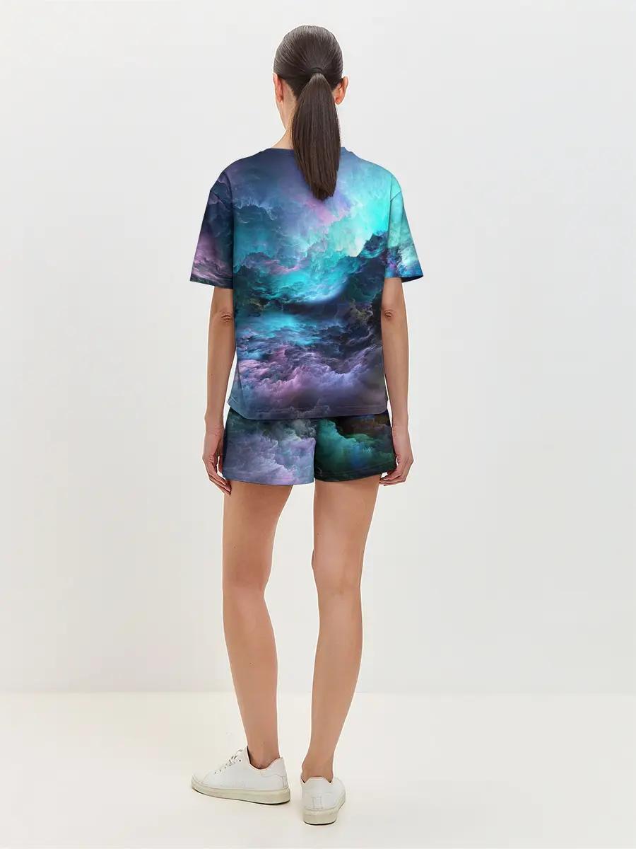 Женская пижама с шортами / ФРАКТАЛЬНЫЙ КОСМОС | SPACE