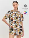 Женская пижама с шортами / Котики
