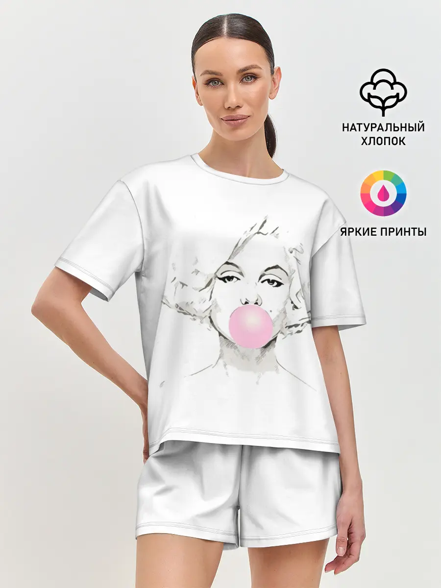 Женская пижама с шортами / Мэрилин Монро