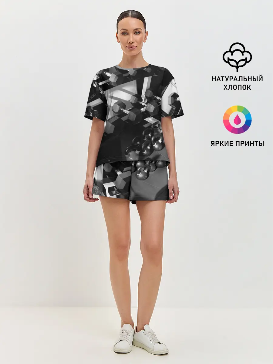 Женская пижама с шортами / Качалка