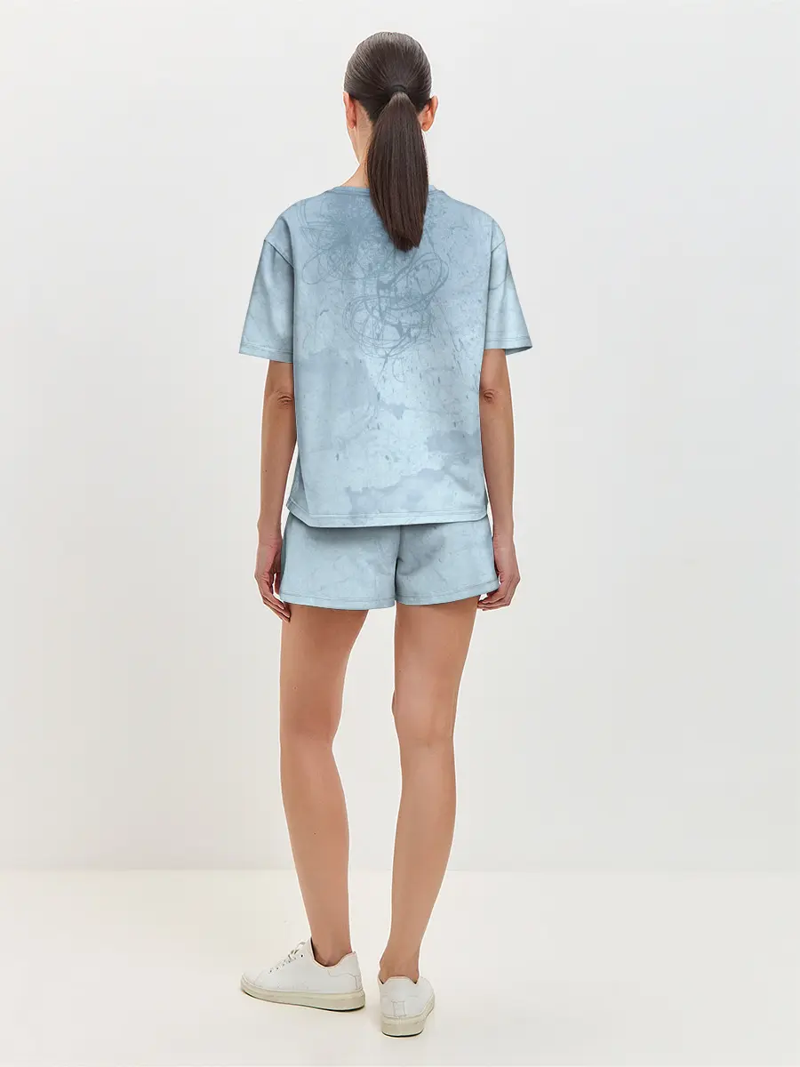 Женская пижама с шортами / три сноуборда