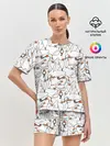 Женская пижама с шортами / Злой гусь