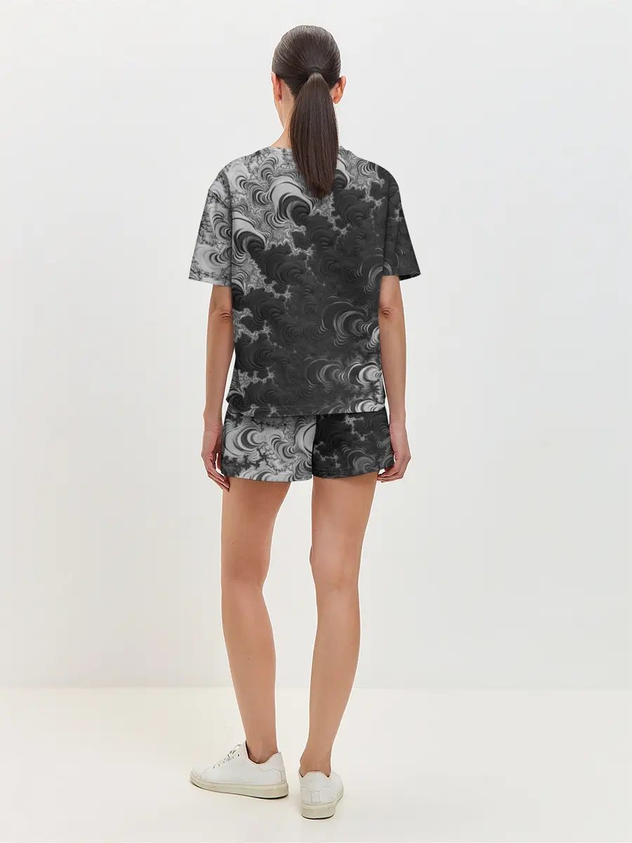 Женская пижама с шортами / Абстракция
