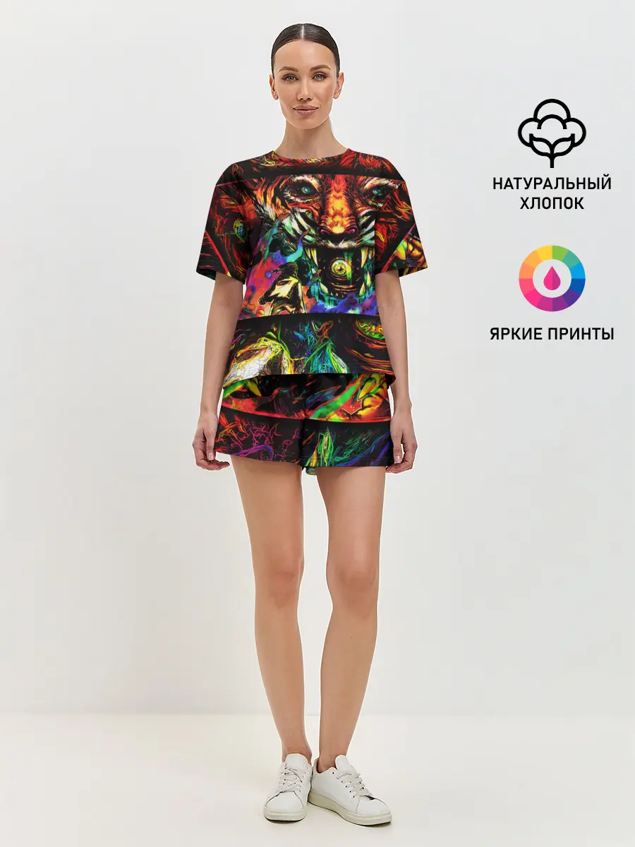 Женская пижама с шортами / HOTLINE MIAMI