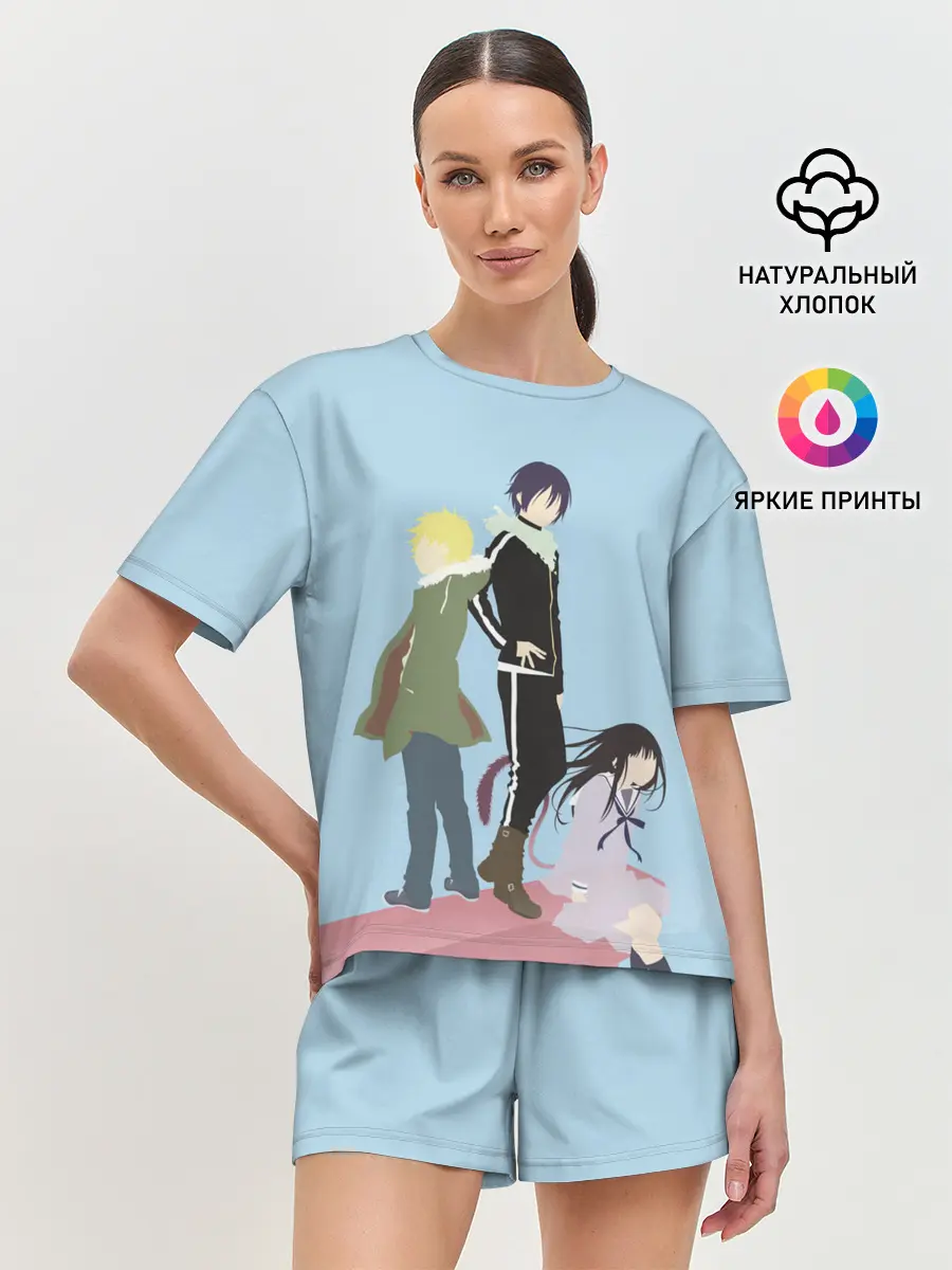 Женская пижама с шортами / Yato, Yukine & Hiyori