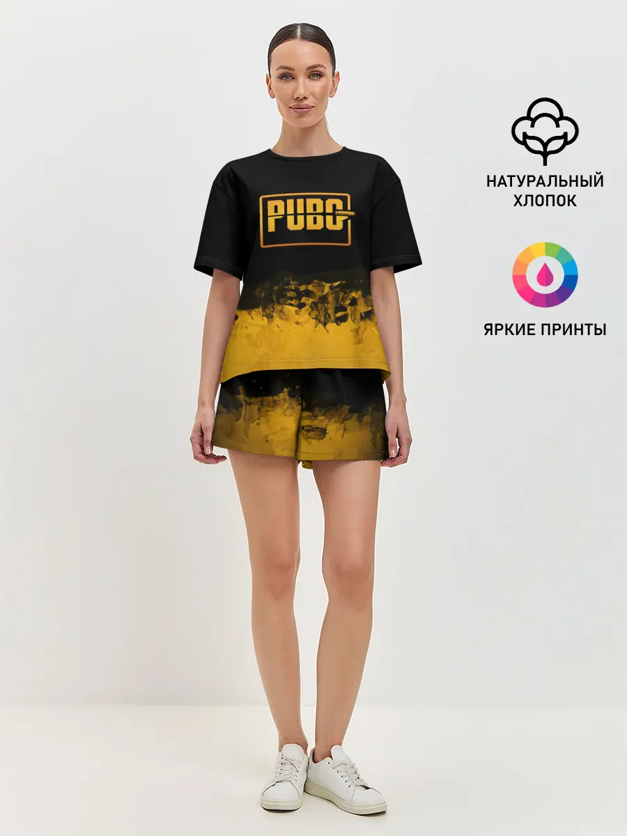 Женская пижама с шортами / PUBG.
