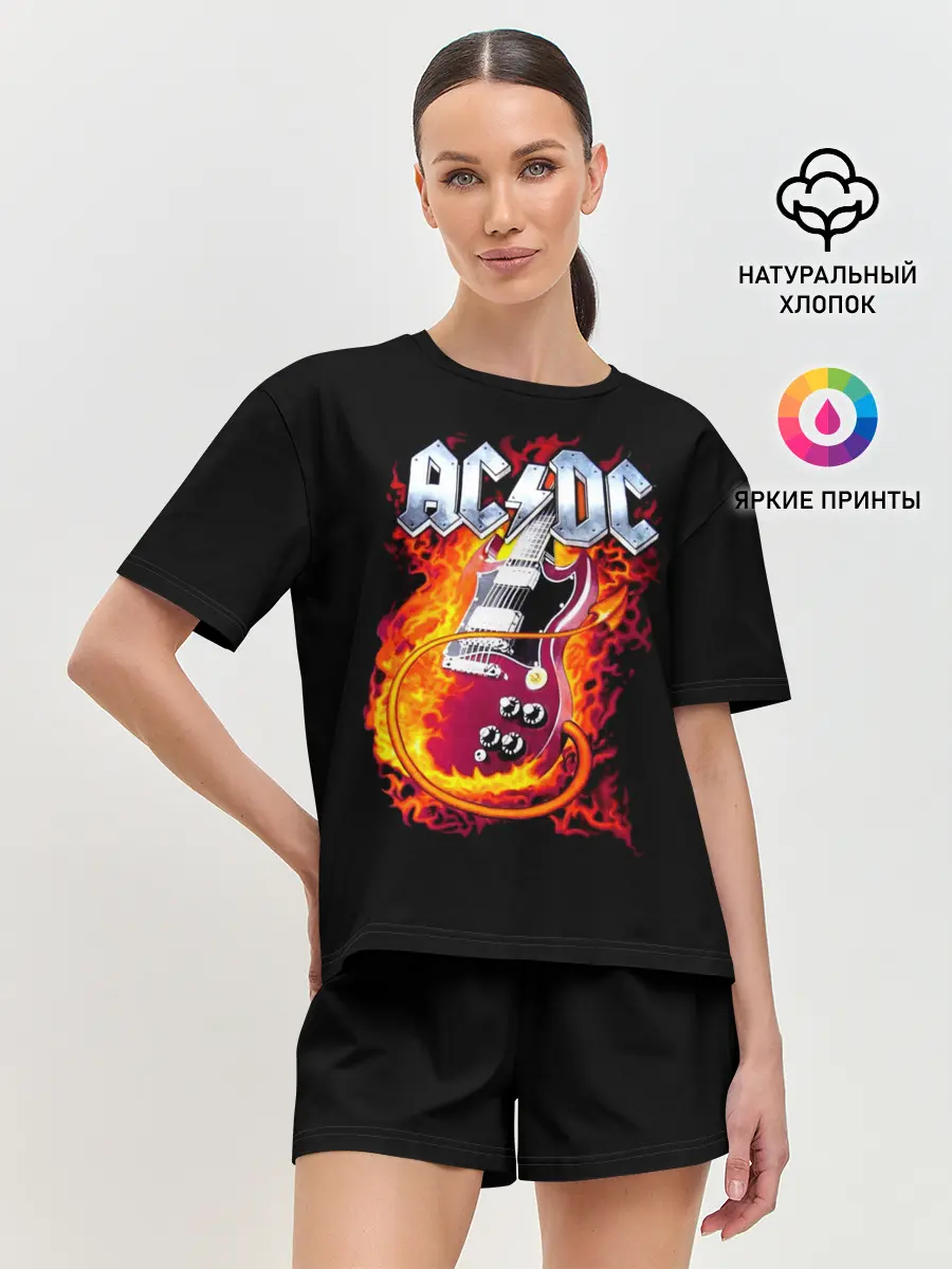 Женская пижама с шортами / AC/DC