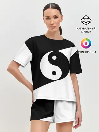 Женская пижама с шортами / Инь - янь