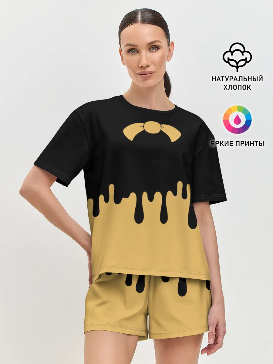 Женская пижама с шортами / Bendy And The Ink Machine