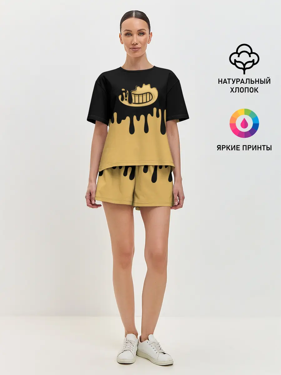 Женская пижама с шортами / Bendy And The Ink Machine