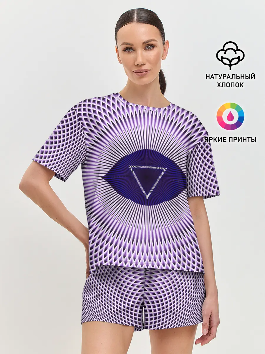 Женская пижама с шортами / Чакра