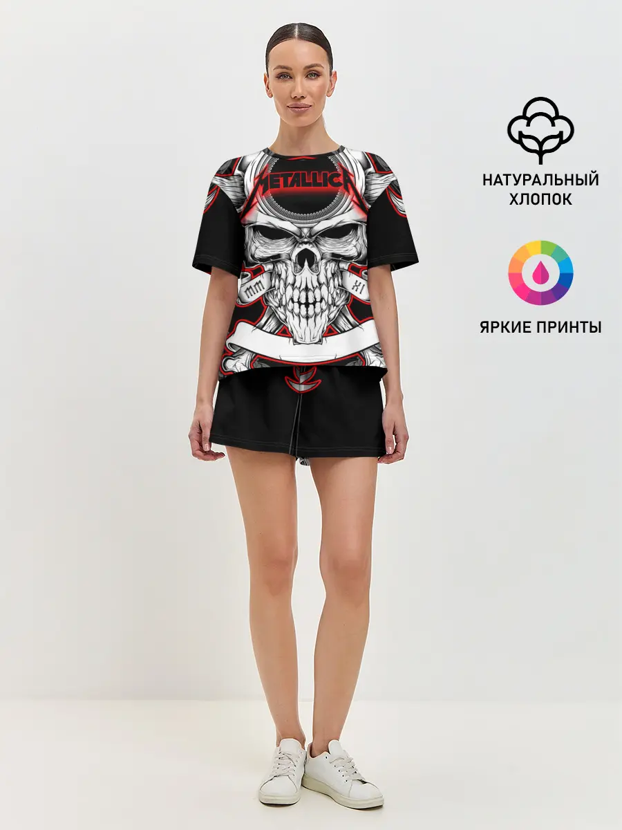 Женская пижама с шортами / Metallica