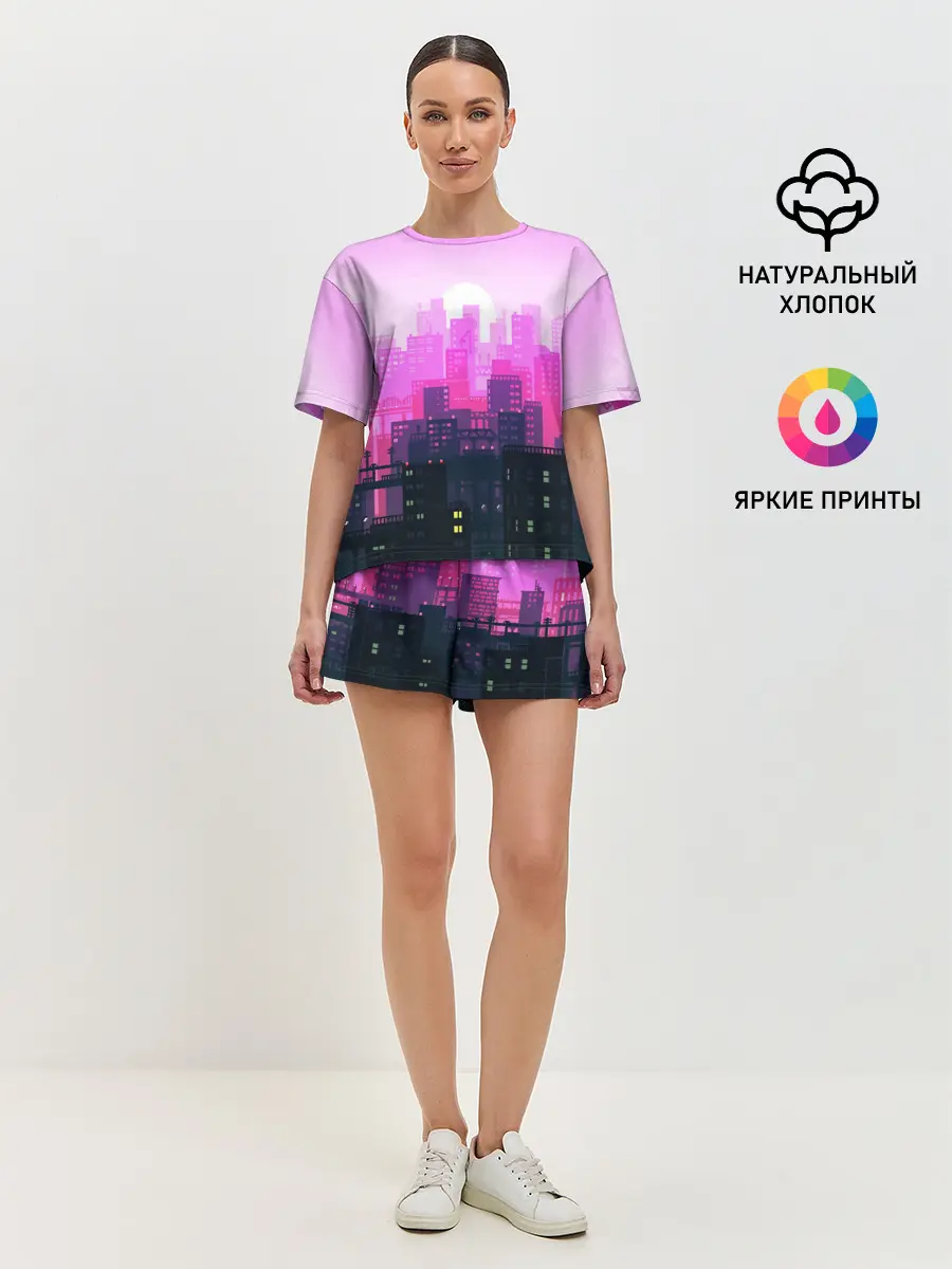 Женская пижама с шортами / CITY