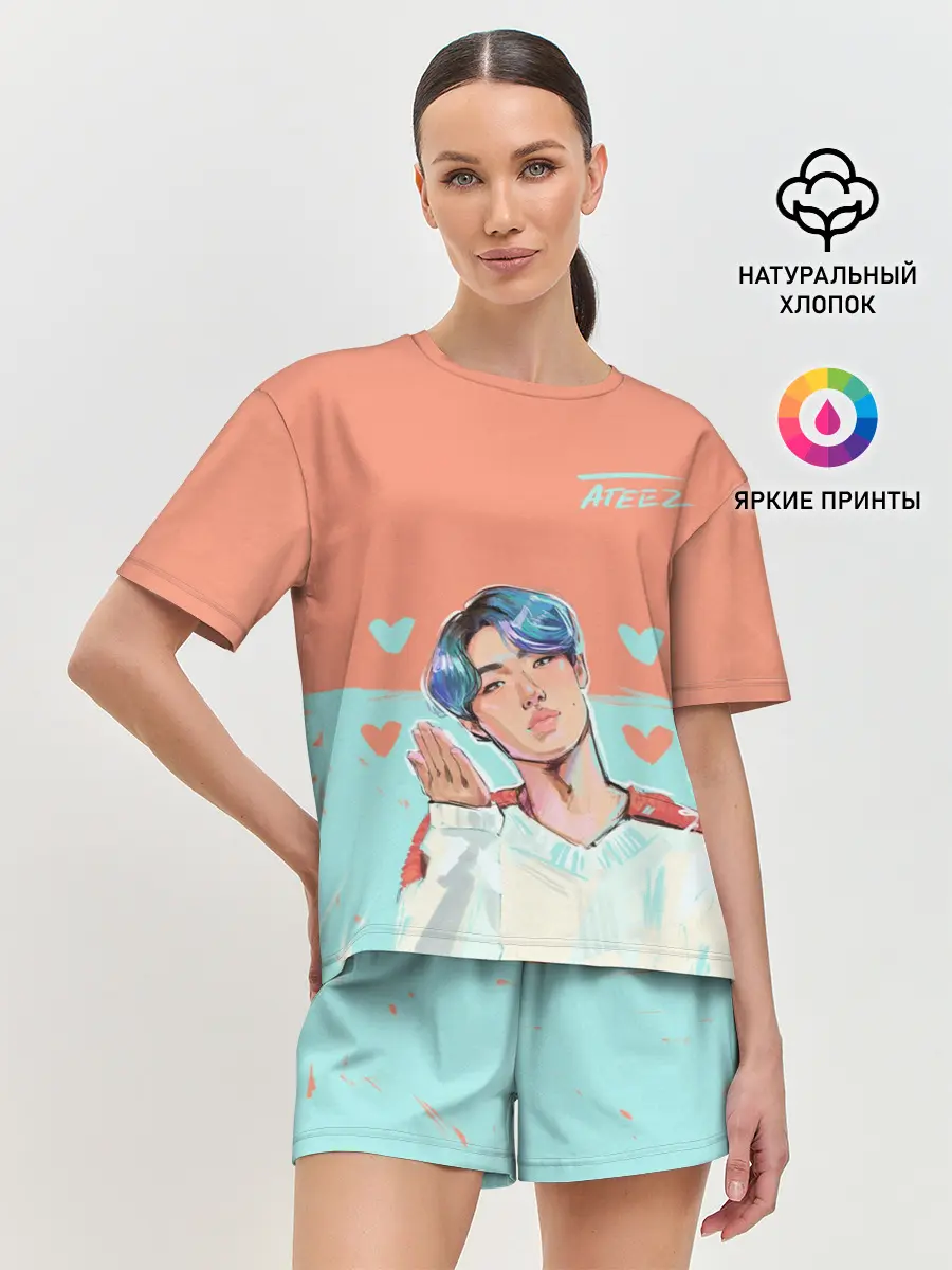 Женская пижама с шортами / Ateez