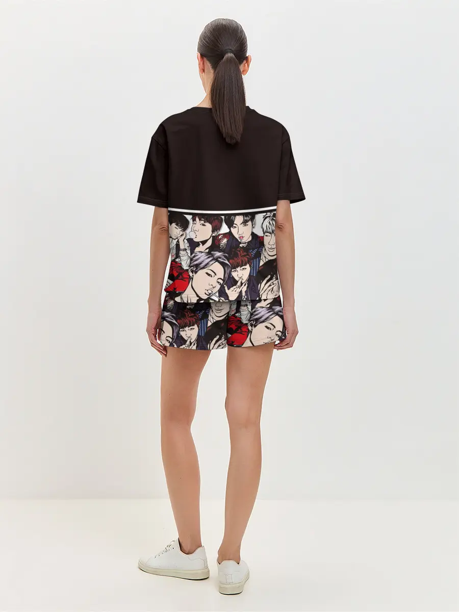 Женская пижама с шортами / BTS