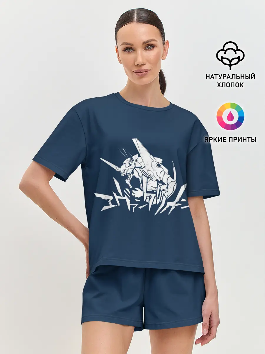 Женская пижама с шортами / Символика Евангелион