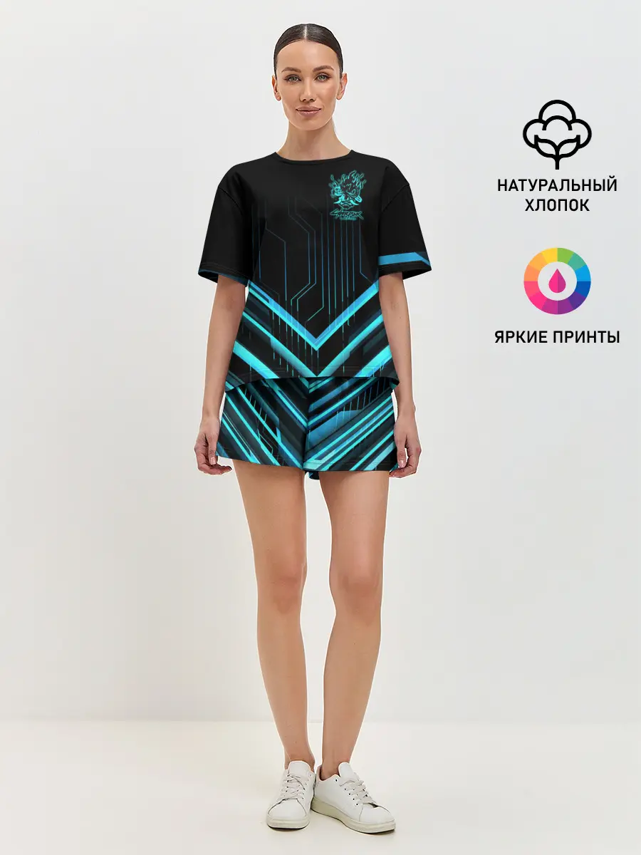 Женская пижама с шортами / Cyberpunk 2077