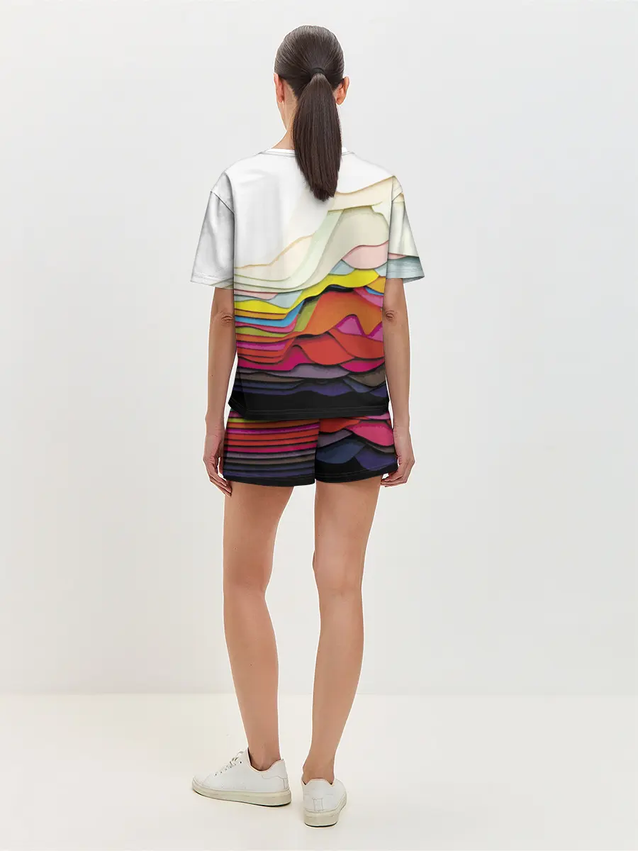 Женская пижама с шортами / Color