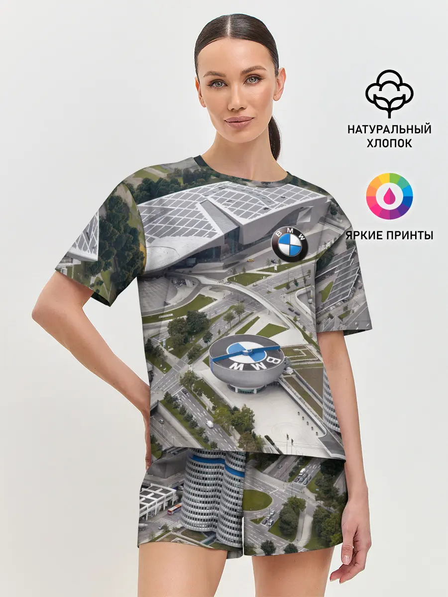 Женская пижама с шортами / BMW city