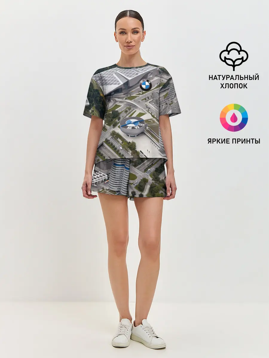 Женская пижама с шортами / BMW city