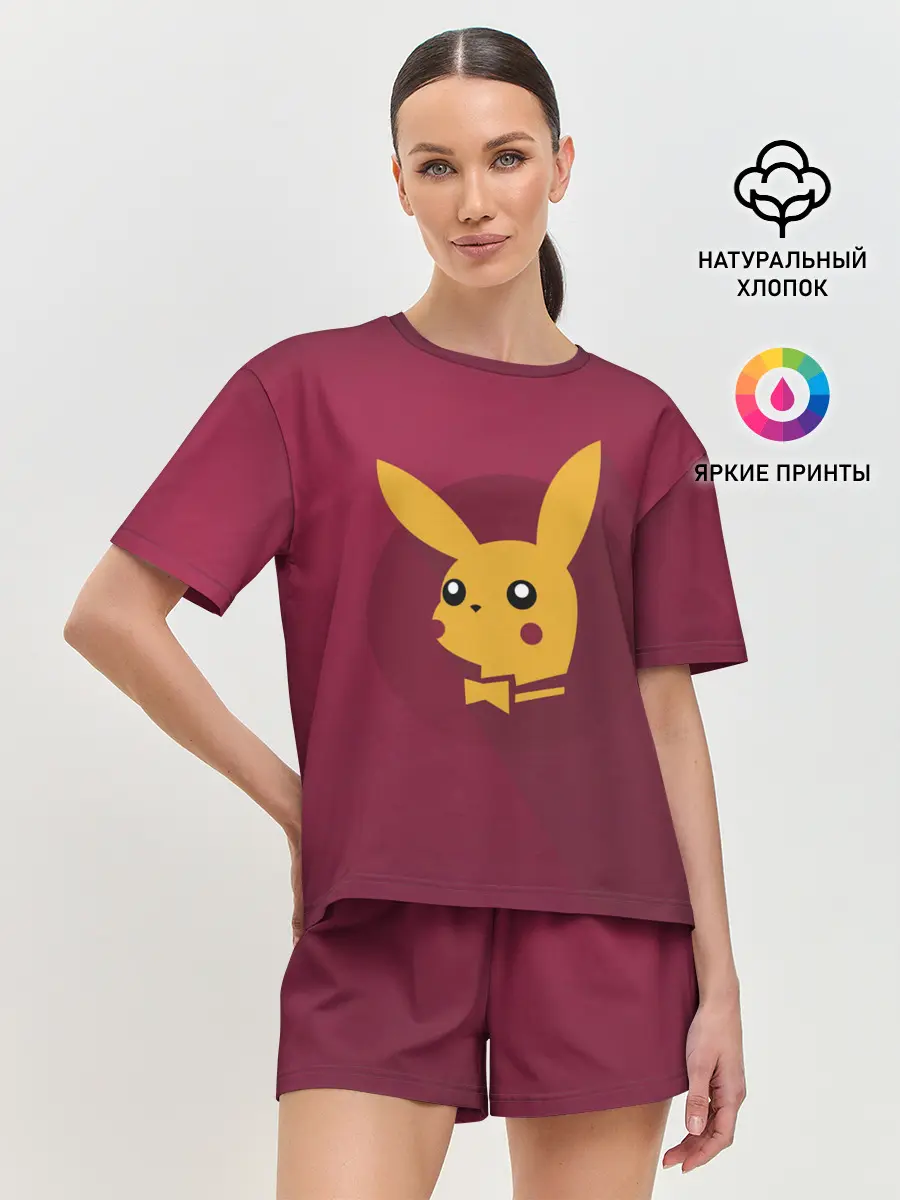 Женская пижама с шортами / Плейчу