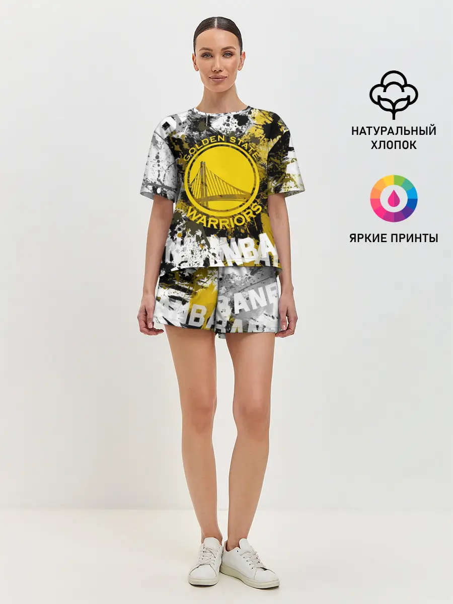 Женская пижама с шортами / Голден Стэйт Уорриорз