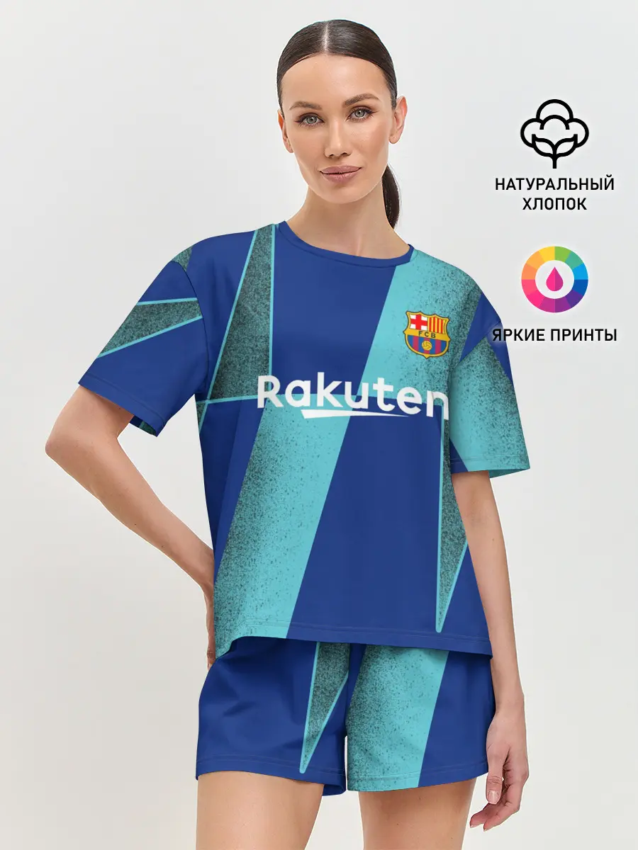 Женская пижама с шортами / Barcelona PreMatch kit