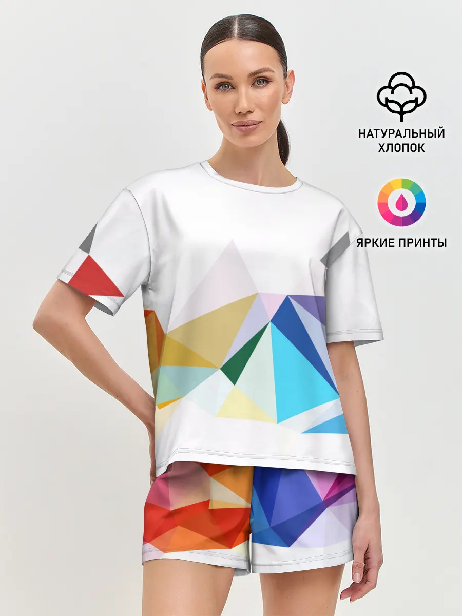 Женская пижама с шортами / GEOMETRY