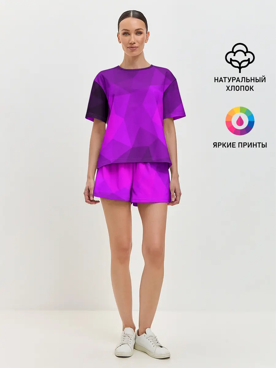 Женская пижама с шортами / НЕОНОВАЯ АБСТРАКЦИЯ