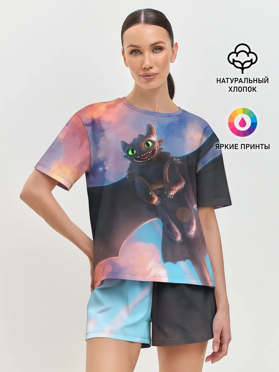 Женская пижама с шортами / Беззубик