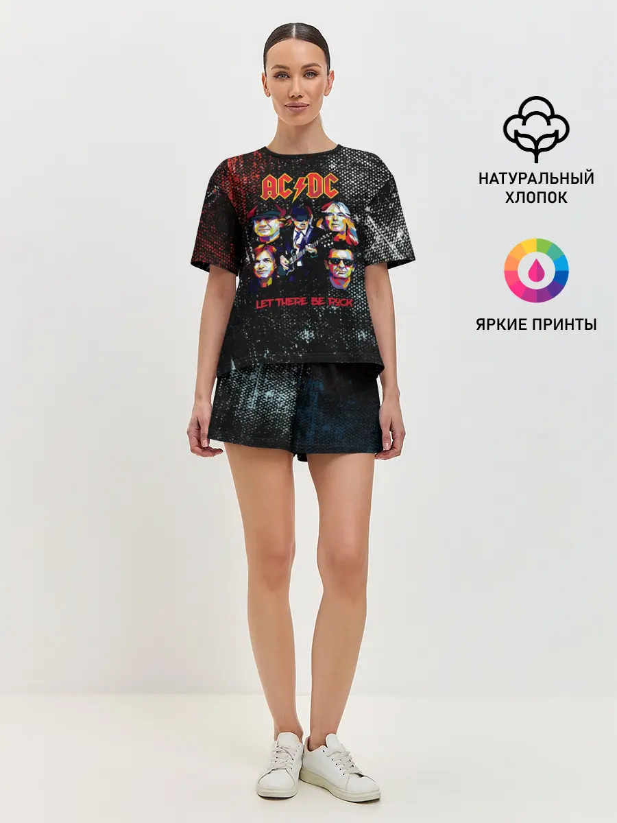 Женская пижама с шортами / AC/DC